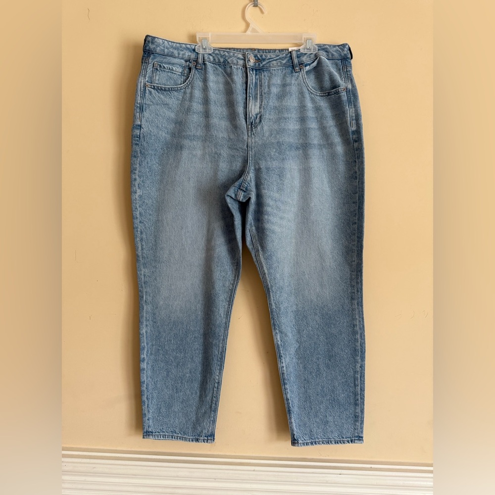 NWT American Eagle Outfitters‎ Blue Mom Jeans Sz 35 W 20L